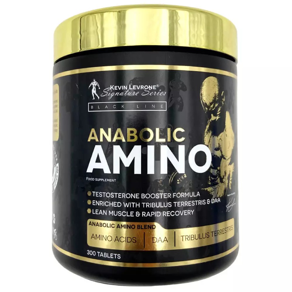 Kevin Levrone Anabolic Amino, 300 Tablets, Recover Faster, Enriched with Tribulus | LZOR-69815 Levrone Black | LZOR-69815
