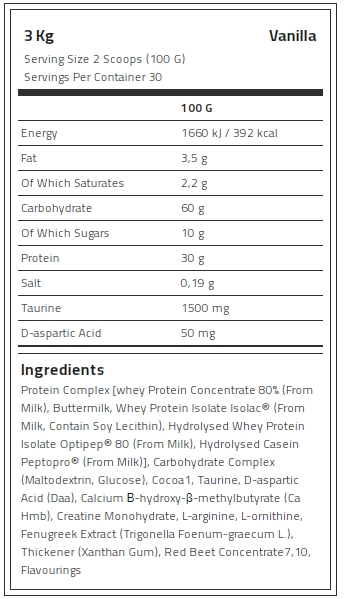 Kevin Levrone Anabolic Mass, 3 Kg, Contributes to a Growth in Muscle Mass | QSZJ-63802 Levrone Black | QSZJ-63802