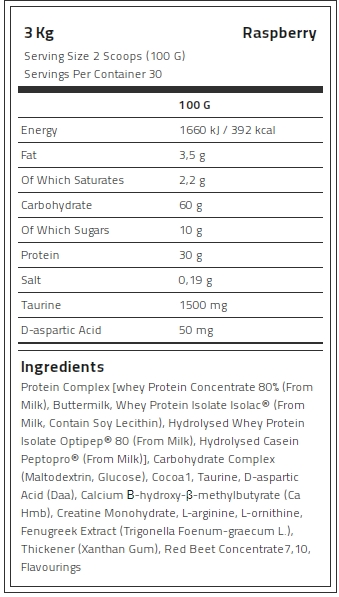 Kevin Levrone Anabolic Mass, 3 Kg, Contributes to a Growth in Muscle Mass | QSZJ-63802 Levrone Black | QSZJ-63802