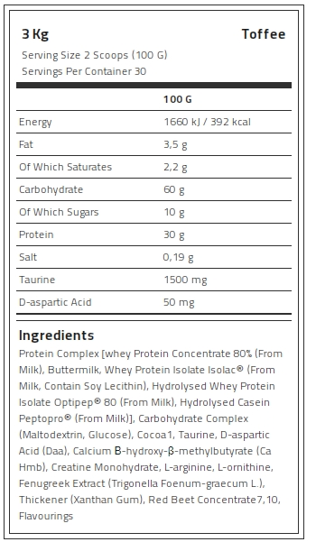 Kevin Levrone Anabolic Mass, 3 Kg, Contributes to a Growth in Muscle Mass | QSZJ-63802 Levrone Black | QSZJ-63802