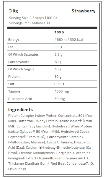 Kevin Levrone Anabolic Mass, 3 Kg, Contributes to a Growth in Muscle Mass | QSZJ-63802 Levrone Black | QSZJ-63802