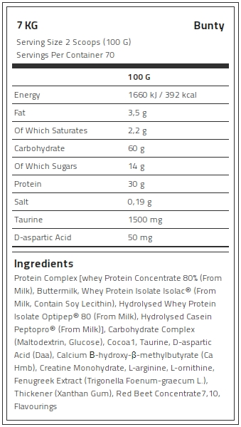 Kevin Levrone Anabolic Mass, 7 Kg, Contributes to a Growth in Muscle Mass | HVFN-54217 Levrone Black | HVFN-54217
