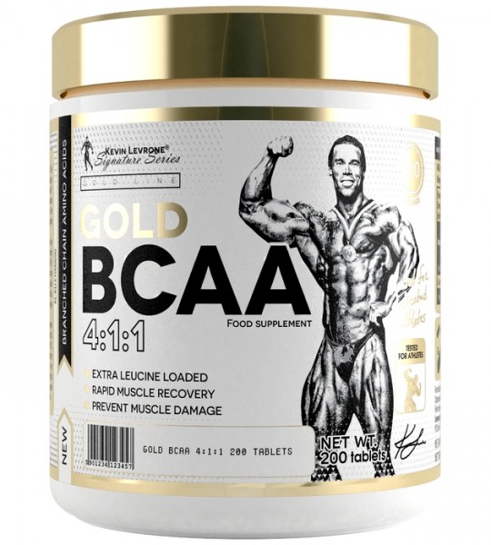 Kevin Levrone Gold BCAA 4:1:1 Tablets, 200 Tablets, Enhance post-exercise Muscle Recovery | DOHS-29014 Levrone Gold | DOHS-29014