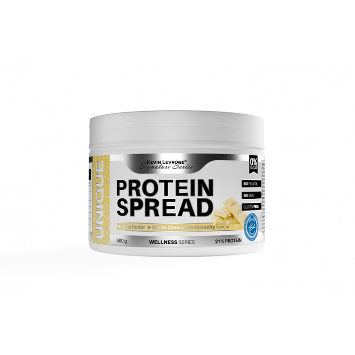 Kevin Levrone Levrone Unique Protein Spread 500g White chocolate Crunchy 5903719205061 | RSMF-29870 Levrone Wellness | RSMF-29870