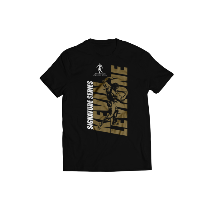 Kevin Levrone T-shirt Black/Gold logo 170 g 5903719254830 | BPCR-24650 Levrone Merch | BPCR-24650